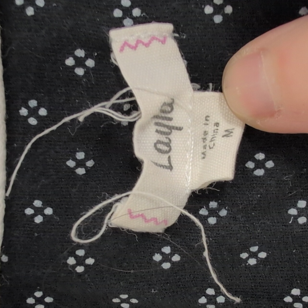 LAYLA BLACK PYJAMA SIZE MEDIUM - Picture 3 of 4
